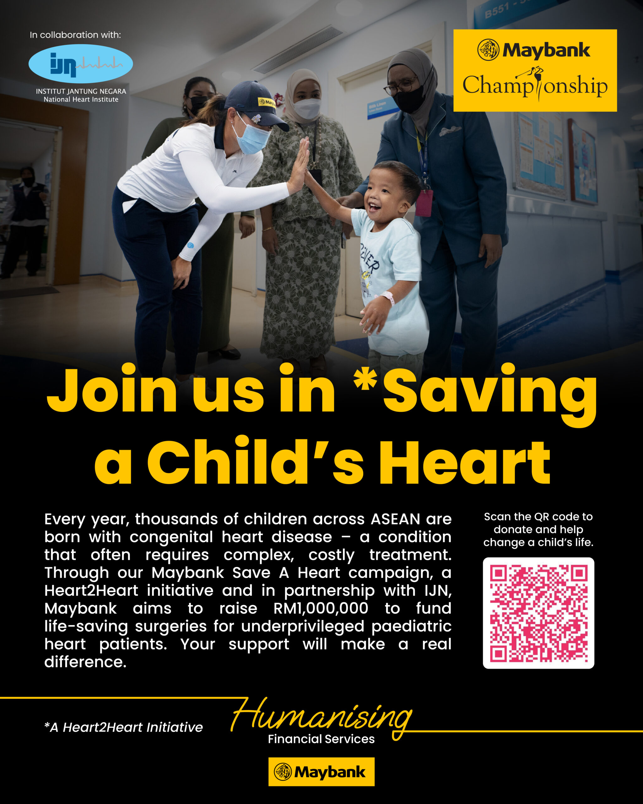 Maybank Save a Heart campaign visual